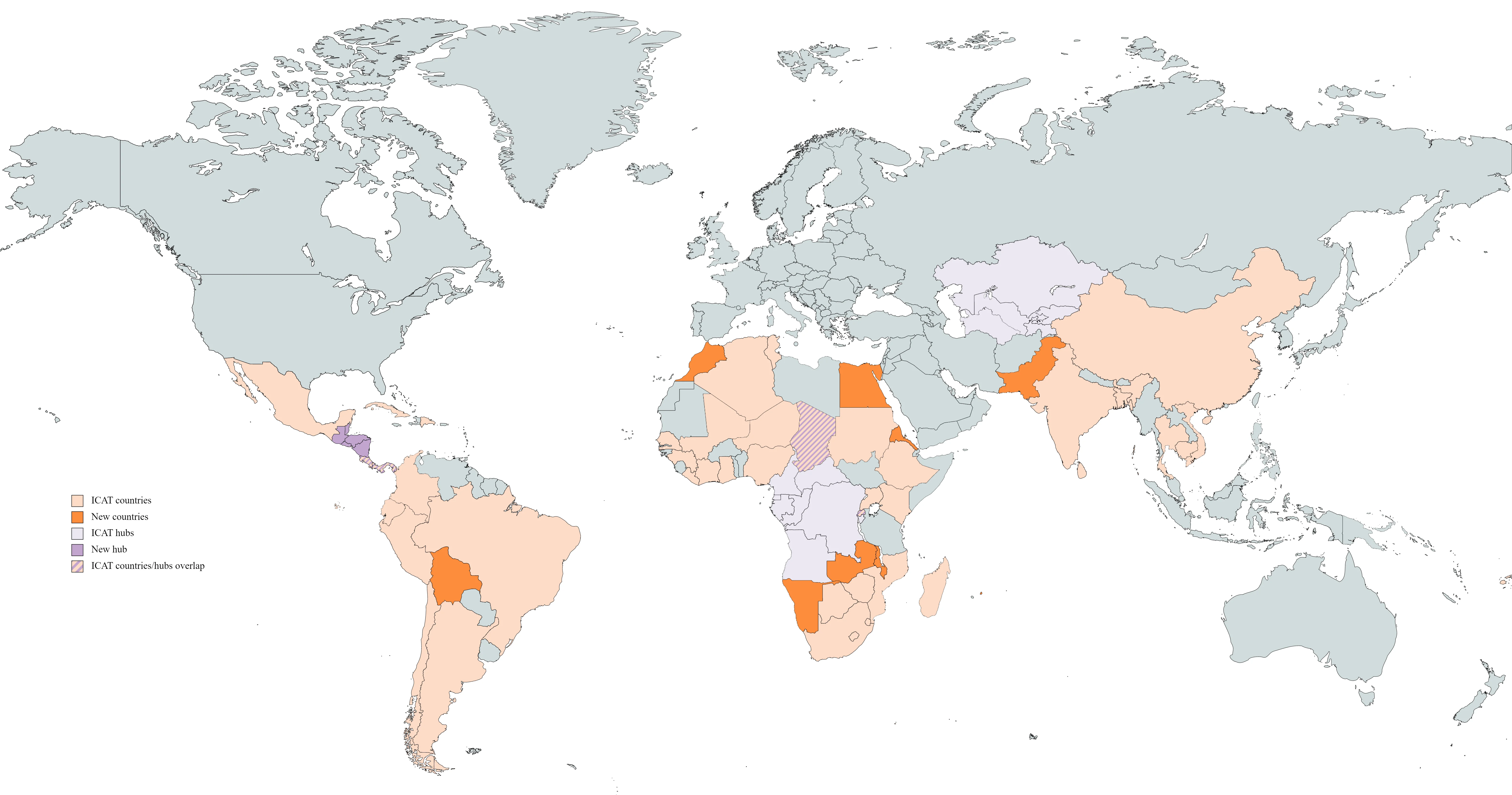ICAT is ready to engage with 12 new countries and 1 additional sub-reg